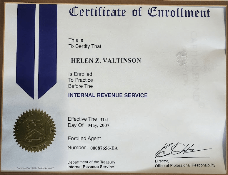 Certicate of Enrollment