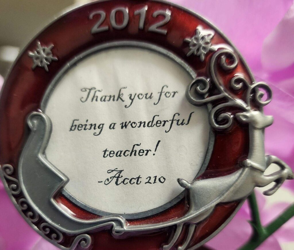 Thak you for beinn a wonderful teacher